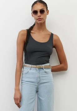 Marc O'Polo Damen ELASTISCHER - Top - Deep Sky