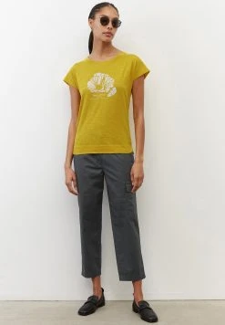 Marc O'Polo Damen T-Shirt Print - Lemon Curry -Marc O'Polo Verkäufe b399620f04a349e3b2164133e2ac21fc