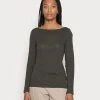 Marc O'Polo Langarmshirt - Olive Drab | Damen
