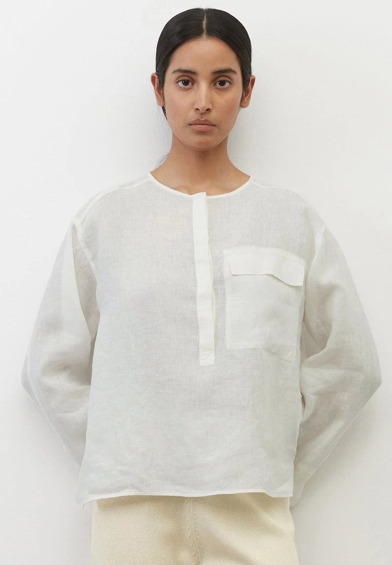 Marc O'Polo SOMMERLICHEM - Langarmshirt - White Cotton | Damen 1 Marc O'Polo SOMMERLICHEM - Langarmshirt - White Cotton | Damen