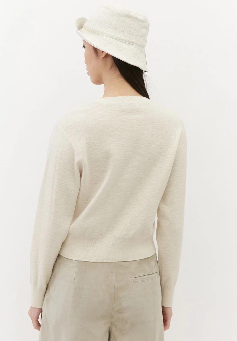 Marc O'Polo Strickpullover - White Cotton | Damen 3 Marc O'Polo Strickpullover - White Cotton | Damen – Bild 3