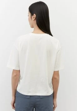 Marc O'Polo Damen FLIESSENDEM - T-Shirt Basic - Salty White 8 Marc O'Polo Damen FLIESSENDEM - T-Shirt Basic - Salty White -Marc O'Polo Verkäufe b56ad9e4c30e4fccbdb03cb9caa19bb5