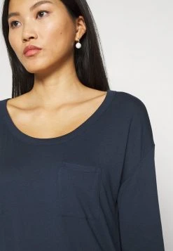 Marc O'Polo LONG SLEEVE ROUND NECK - Langarmshirt - Dark Night | Damen -Marc O'Polo Verkäufe b67f989e35844e11b60778e489fc3851