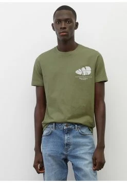 Marc O'Polo Herren T-Shirt Print - Olive