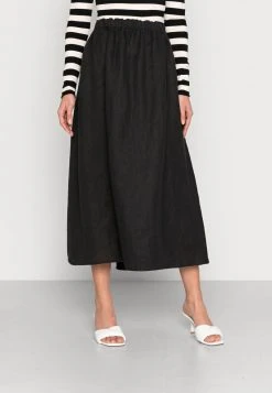 Marc O'Polo SKIRT A LINE WAISTBAND LONG MIDI LENGTH - A-Linien-Rock - Black | Damen