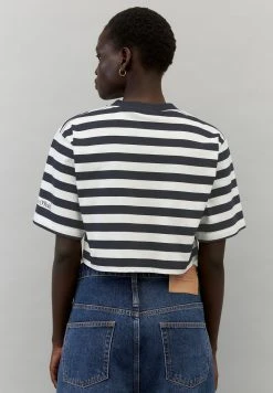 Marc O'Polo ARCHIVE CODE CROPPED - T-Shirt Print - Multi Deep Navy | Damen -Marc O'Polo Verkäufe b89e42243b4848cea7576ad663239ef1