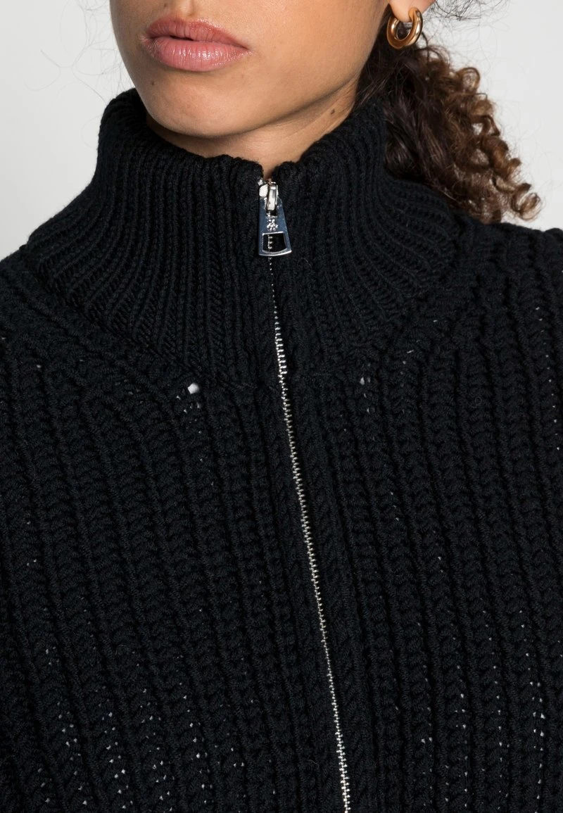 CARDIGAN LONGSLEEVE STAND UP COLLAR ZIPPER - Strickjacke - black Marc O'Polo CARDIGAN LONGSLEEVE STAND UP COLLAR ZIPPER - Strickjacke - Black | Damen -Marc O'Polo Verkäufe b92ba9dbf1c346978a63966c9c3ff093