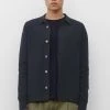 Marc O'Polo AUS KOMFORTABLEM BIO -MIX - Strickjacke - Dark Navy | Herren
