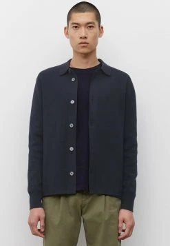 Marc O'Polo AUS KOMFORTABLEM BIO -MIX - Strickjacke - Dark Navy | Herren