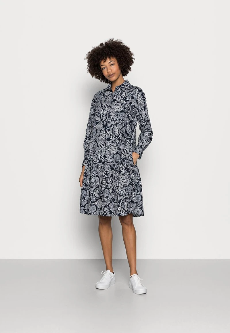 Marc O'Polo Damen FLARED - Blusenkleid - Night Sky 1 Marc O'Polo Damen FLARED - Blusenkleid - Night Sky