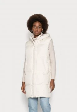 Marc O'Polo PUFFER LONG REAL FIX WELT POCKETS DRAWSTRING - Weste - Chalky Sand | Damen