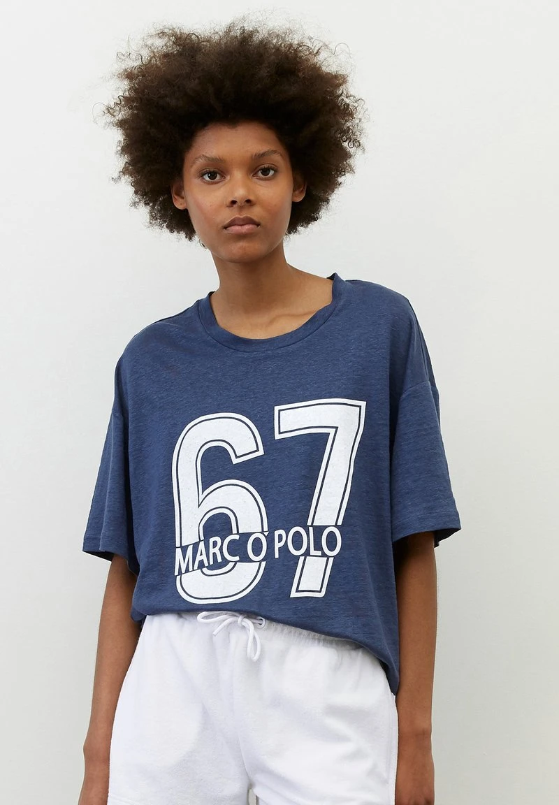 REINEM - T-Shirt print - noble blue Marc O'Polo REINEM - T-Shirt Print - Noble Blue | Damen -Marc O'Polo Verkäufe c05140a32e4146e091b3244ac85d0ba7