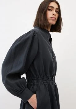 Marc O'Polo Damen STYLE, FITTED WAIST, DETAILS, SHORT LENGTH - Blusenkleid - Deep Blue Sea -Marc O'Polo Verkäufe c2fa3494b3d249d3911722bbed0cb9dc