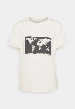 Marc O'Polo SHORT SLEEVE ROUND NECK - T-Shirt Print - Paper White | Damen