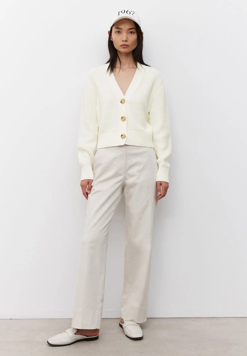 Marc O'Polo Strickjacke - White Cotton | Damen 2 Marc O'Polo Strickjacke - White Cotton | Damen – Bild 2