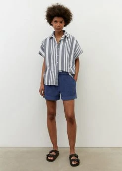 Marc O'Polo AUS BIO-MIX - Shorts - Noble Blue | Damen