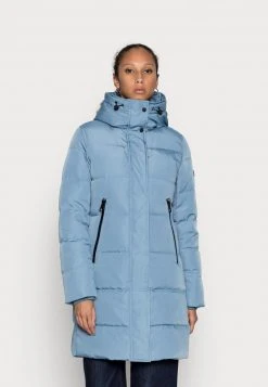 Marc O'Polo MIDDLE LENGTH DETACHABLE HOOD - Daunenmantel - Sea Blue | Damen