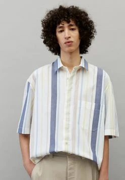 Marc O'Polo Herren ARCHIVE CODE KURZARM - Hemd - Multi/off White
