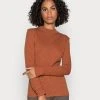 Marc O'Polo HIGH NECK LONG SLEEVE - Langarmshirt - Rustic Orange | Damen