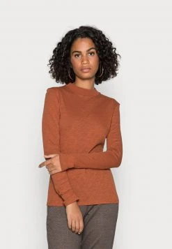 Marc O'Polo HIGH NECK LONG SLEEVE - Langarmshirt - Rustic Orange | Damen