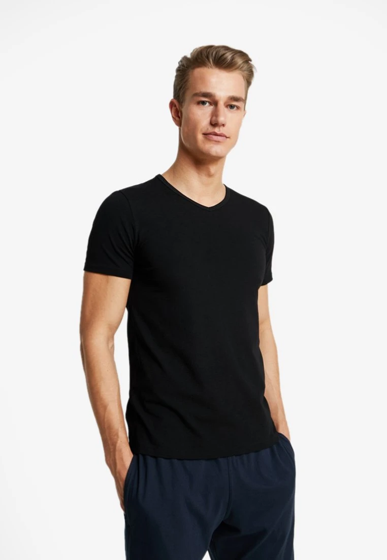 Marc O'Polo 2 PACK - T-Shirt Basic - Black | Herren 1 Marc O'Polo 2 PACK - T-Shirt Basic - Black | Herren