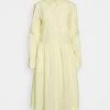 Marc O'Polo Damen DRESS SHIRT LONG CUFFED - Blusenkleid - Lemon Sorbet