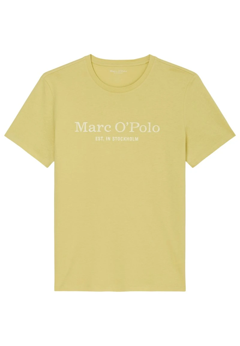 Marc O'Polo Herren T-Shirt Print - Mustard Yellow 1 Marc O'Polo Herren T-Shirt Print - Mustard Yellow
