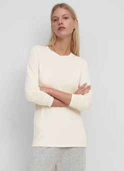Marc O'Polo AUS GLATTEM -MIX - Langarmshirt - Shaded Sand | Damen