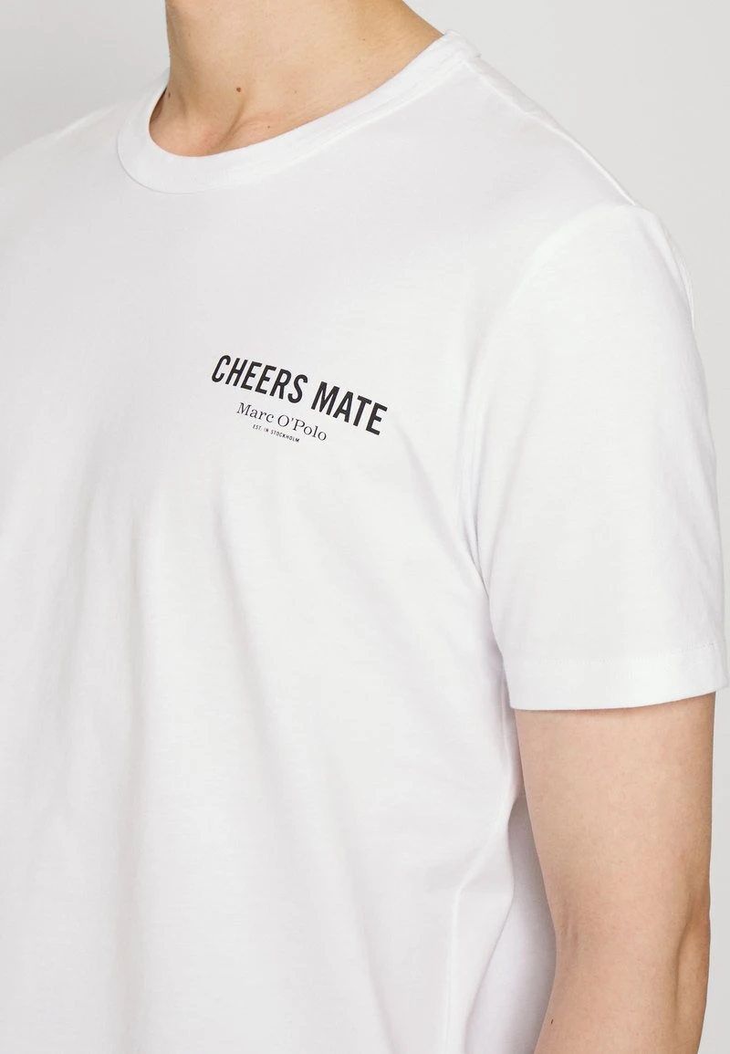 Marc O'Polo SHORT SLEEVE CREW NECK - T-Shirt Print - White | Herren 5 Marc O'Polo SHORT SLEEVE CREW NECK - T-Shirt Print - White | Herren – Bild 5