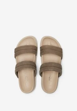 Marc O'Polo Damen Pantolette Flach - Dark Taupe 7 Marc O'Polo Damen Pantolette Flach - Dark Taupe -Marc O'Polo Verkäufe d143b81cf0bf434b8e9b505809a68733
