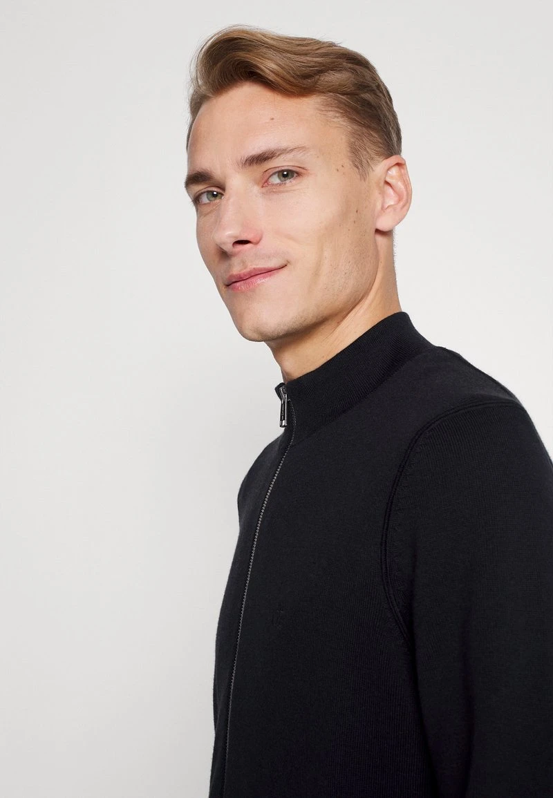 Marc O'Polo Herren TRAINER WITH ZIP - Strickjacke - Black 4 Marc O'Polo Herren TRAINER WITH ZIP - Strickjacke - Black – Bild 4