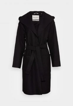 Marc O'Polo COAT BOILED HOOD PATCHED POCKETS BELT - Klassischer Mantel - Black | Damen -Marc O'Polo Verkäufe d4f6be0cc5eb42d7b540fc0bd22f4712