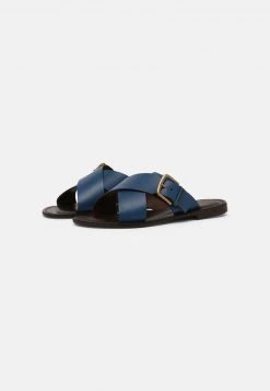 Marc O'Polo Damen DALIA - Pantolette Flach - Blue -Marc O'Polo Verkäufe d53d39575b6c4afeb878b9d99b6a9a02