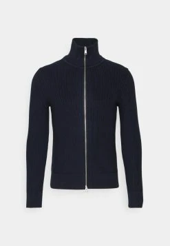 Marc O'Polo CARDIGAN STAND UP COLLAR - Strickjacke - Dark Navy | Herren