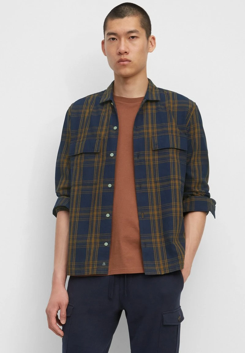 Marc O'Polo Herren Hemd - Multi/pale Brown 1 Marc O'Polo Herren Hemd - Multi/pale Brown