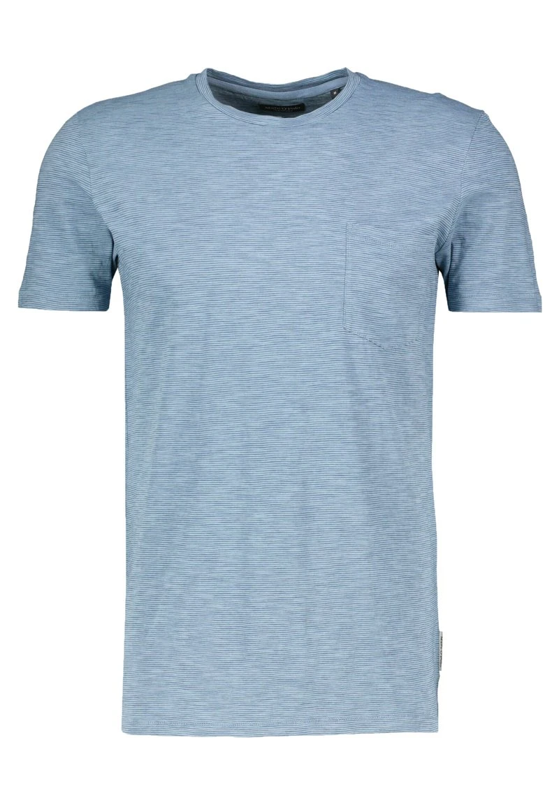 Marc O'Polo Herren T-Shirt Print - Stoned Blue 1 Marc O'Polo Herren T-Shirt Print - Stoned Blue