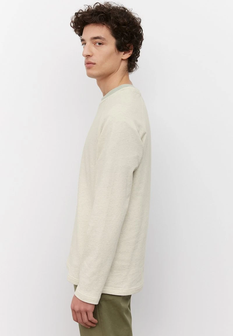 Marc O'Polo Langarmshirt - Beige Melange | Herren 5 Marc O'Polo Langarmshirt - Beige Melange | Herren – Bild 5