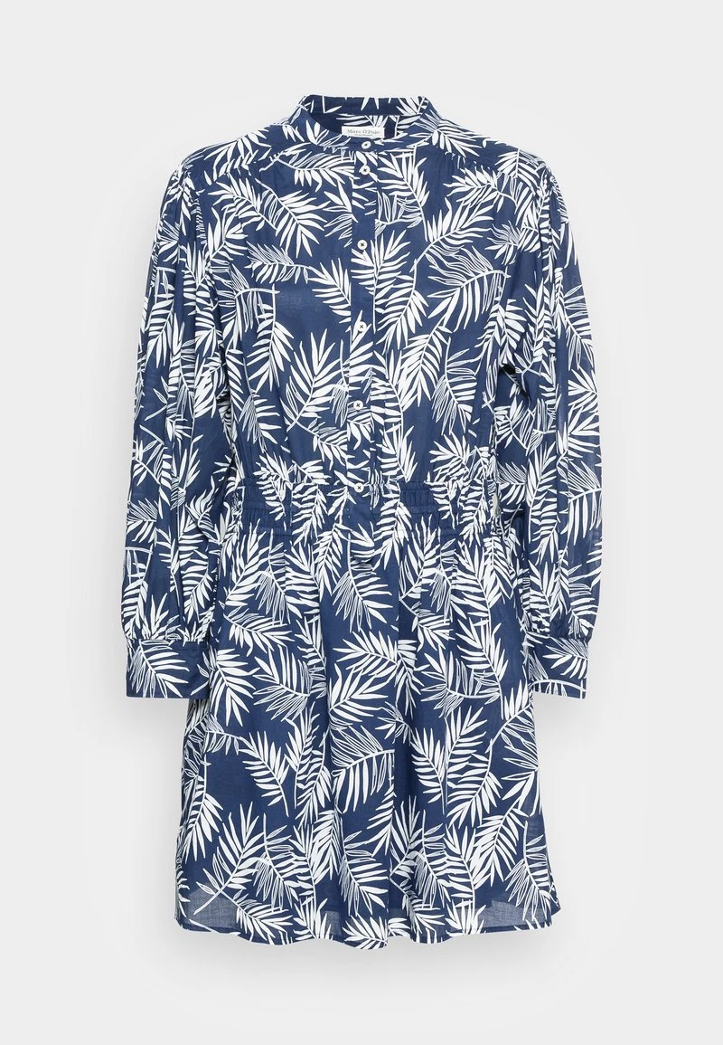 Marc O'Polo Damen DRESS FEMININE STYLE FITTED WAIST SHIRT DETAILS SHORT LENGTH - Blusenkleid - Navy 4 Marc O'Polo Damen DRESS FEMININE STYLE FITTED WAIST SHIRT DETAILS SHORT LENGTH - Blusenkleid - Navy – Bild 4