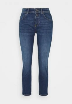 Marc O'Polo DENIM TROUSER MID WAIST BOYFRIEND FIT CROPPED LENGTH - Jeans Slim Fit - Vintage Dark Wash | Damen
