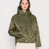 Marc O'Polo CAPE DIAMOND FIX HOOD SIDE SLITS - Übergangsjacke - Olive Grove | Damen
