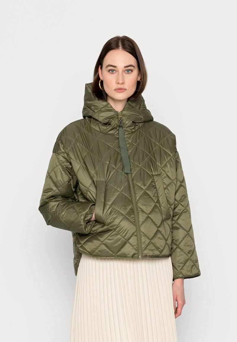 Marc O'Polo CAPE DIAMOND FIX HOOD SIDE SLITS - Übergangsjacke - Olive Grove | Damen 1 Marc O'Polo CAPE DIAMOND FIX HOOD SIDE SLITS - Übergangsjacke - Olive Grove | Damen