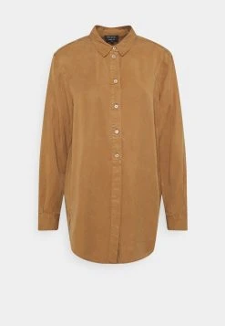 Marc O'Polo Damen BLOUSE LONG SLEEVE - Blusenkleid - Desert Camel