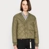 Marc O'Polo Damen SIDE SEAM POCKETS CUFFS FRONT WITH PRESSBUTT - Übergangsjacke - Olive Grove