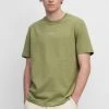 Marc O'Polo Herren IN EXTRA LEICHTER TERRY QUALITÄT - T-Shirt Basic - Avery Fern