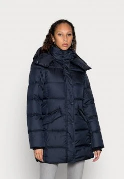 Marc O'Polo Damen MIDDLE LENGTH DETACHABLE HOOD - Daunenmantel - Deep Blue Sea