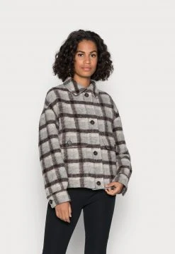 Marc O'Polo JACKET CROPPED FIT FULLY LINED PATCH - Übergangsjacke - Multi/grey | Damen