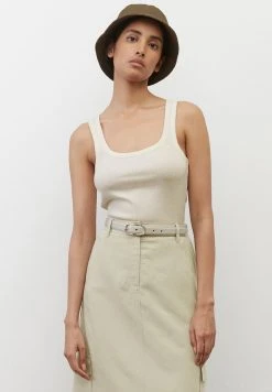 Marc O'Polo Damen Top - White Cotton