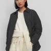 Marc O'Polo Damen SHIRT JACKET THERMORE PADDING TURN DOWN - Kurzmantel - Black