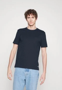 Marc O'Polo SHORT SLEEVE CREW NECK CHEST POCKET PLACED - T-Shirt Basic - Dark Navy | Herren