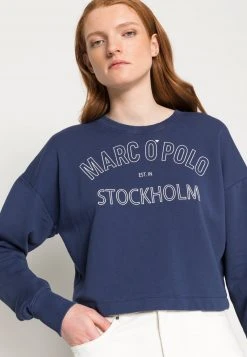 Marc O'Polo ROUND NECK LONG SLEEVES CROPPED LENGTH - Sweatshirt - Noble Blue | Damen 4 Marc O'Polo ROUND NECK LONG SLEEVES CROPPED LENGTH - Sweatshirt - Noble Blue | Damen -Marc O'Polo Verkäufe e77a4d7d0ac14605a2b9eff064d18ac0